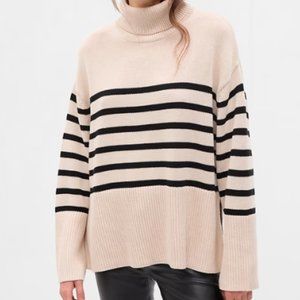 NWT Gap Split Hem Striped Sweater